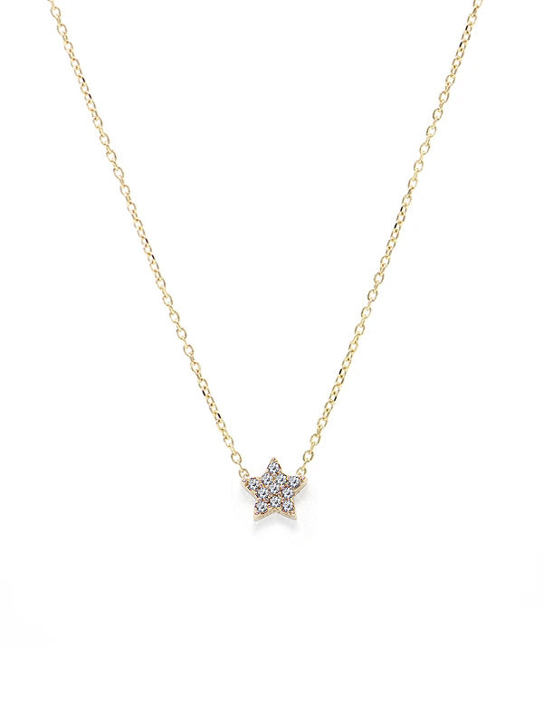 Love Letter Pavé Star Necklace