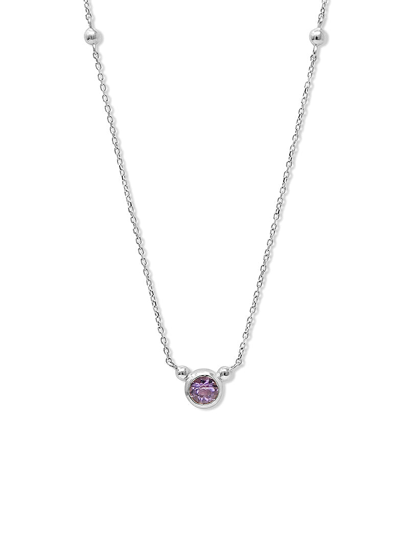 Baguette Opal October Birthstone Necklace | Little Sky Stone