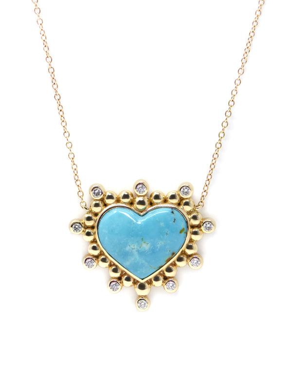 Dew Drop Heart Pendant