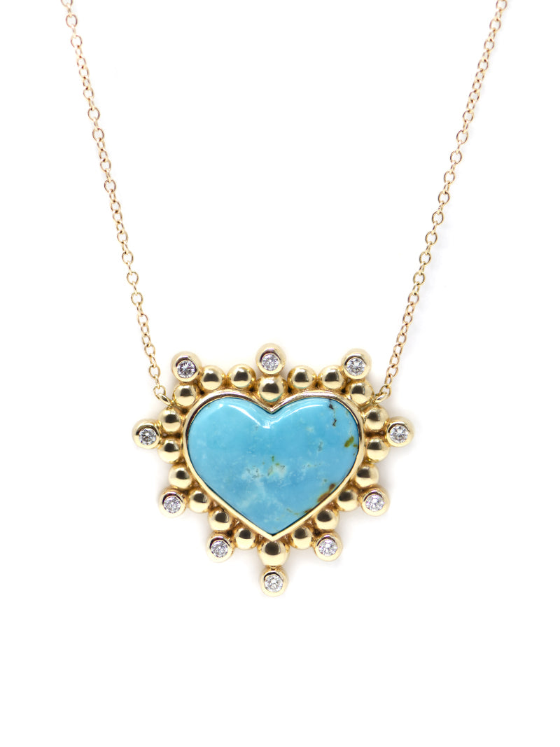 Dew Drop Heart Pendant