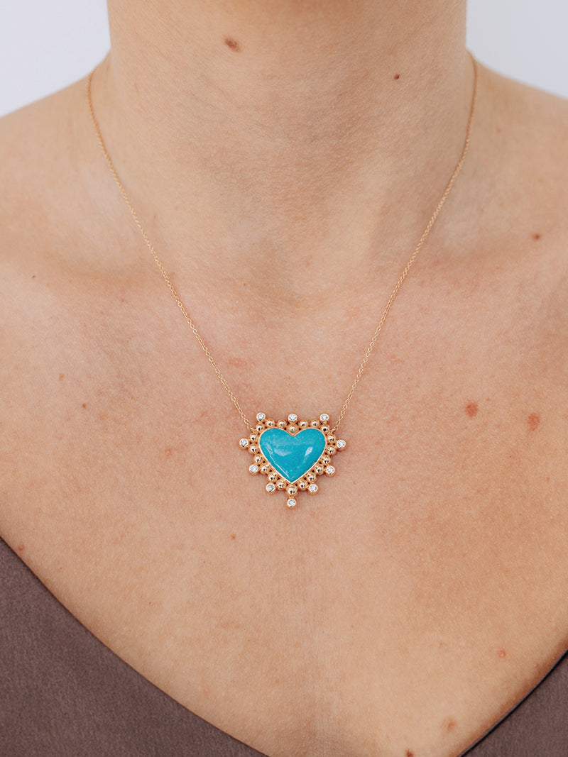 Dew Drop Heart Pendant