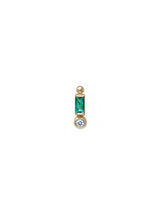 Cléo Emerald Baguette Stud