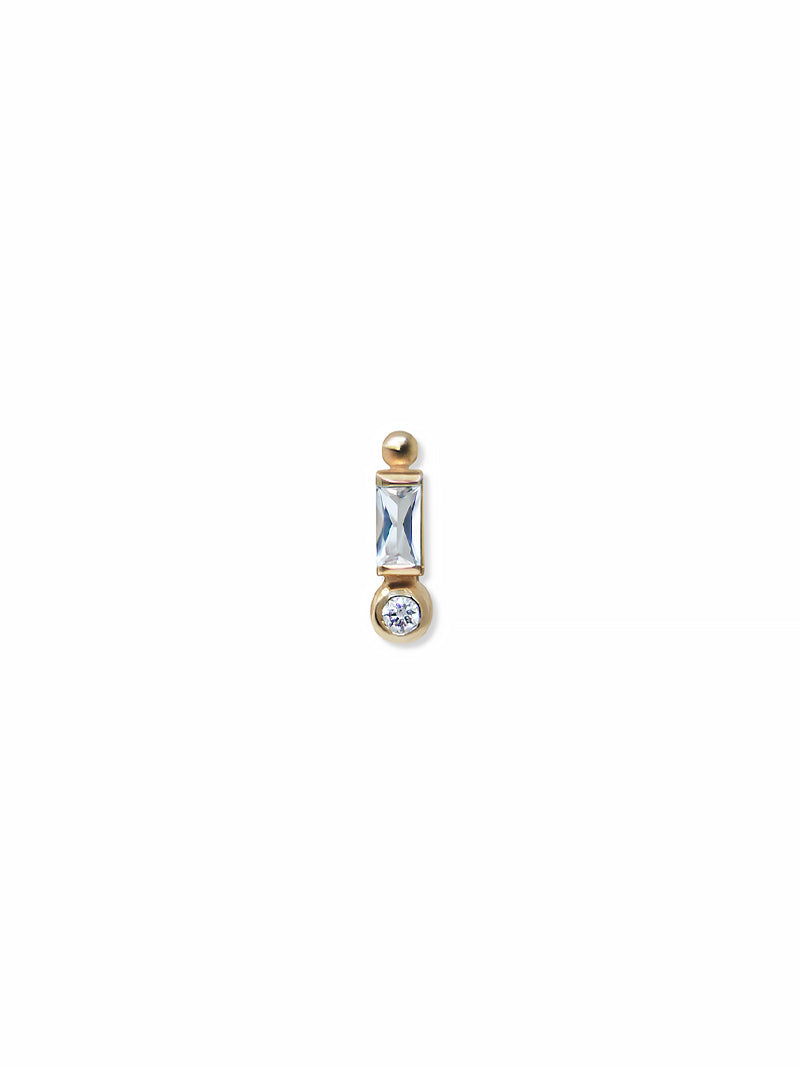 Mel Soldera Cléo Baguette Stud