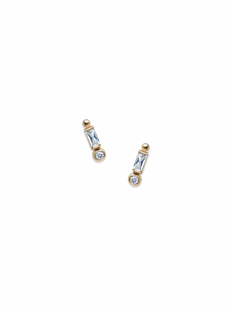 Mel Soldera Cléo Baguette Stud
