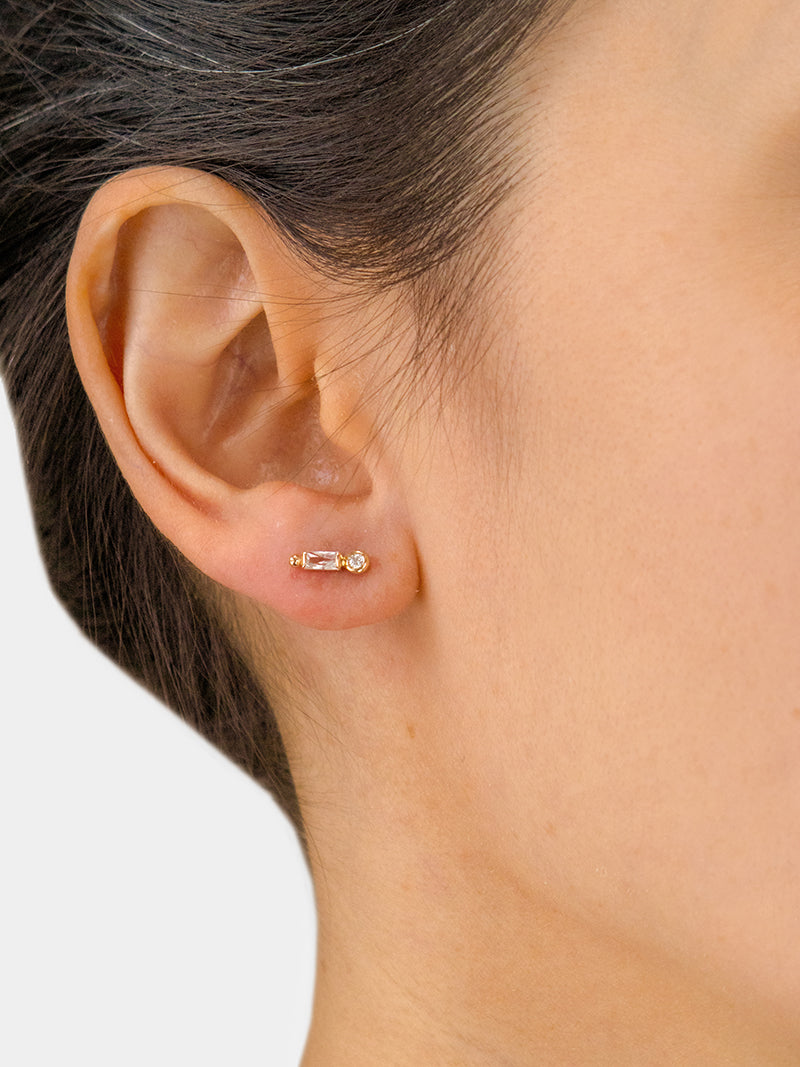 Mel Soldera Cléo Baguette Stud