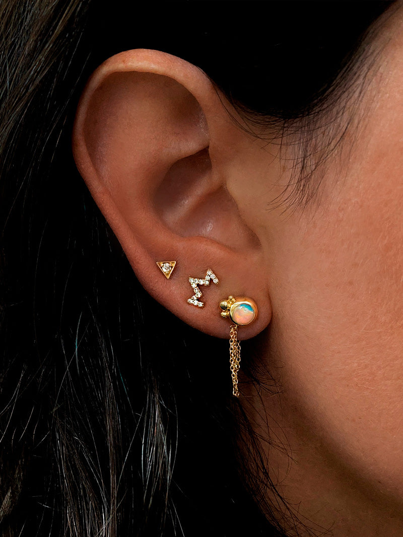 Aztec Zig Zag Studs