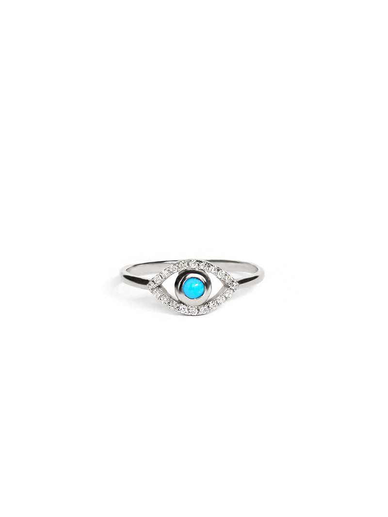 Classique Pavé Evil Eye Ring