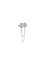 Micro Aztec Starburst Chain Earrings