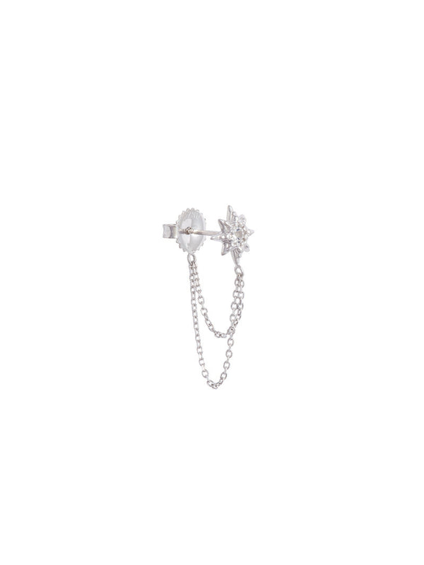 Micro Aztec Starburst Chain Earrings