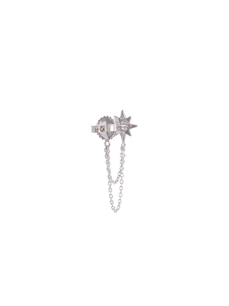 Micro Aztec Starburst Chain Earrings