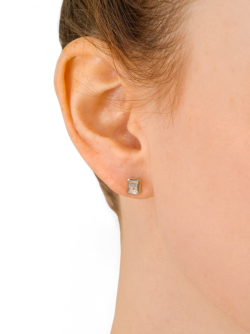 Cléo Carré Baguette Studs