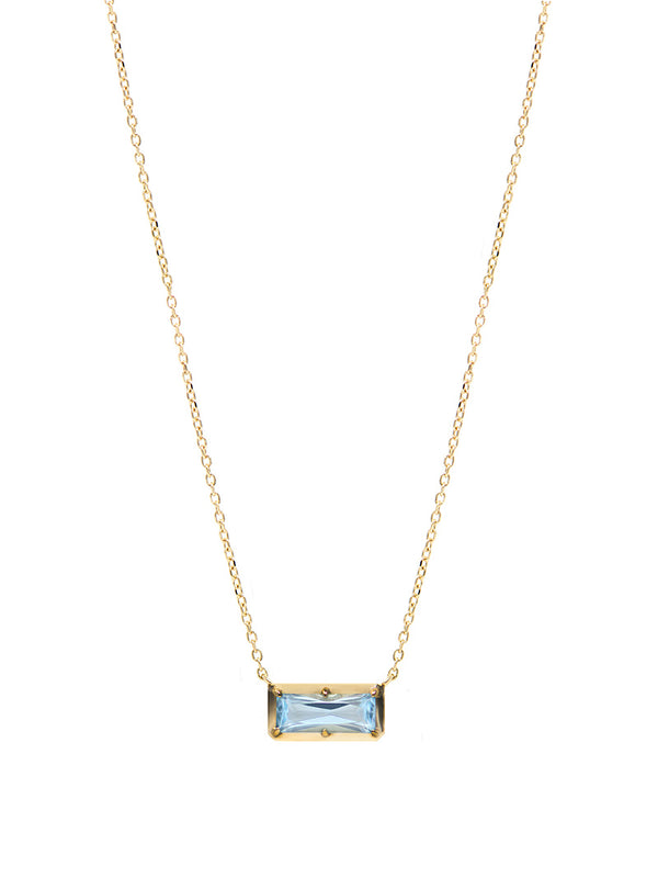 Cléo Carré Baguette Necklace