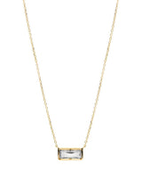 Cléo Carré Baguette Necklace