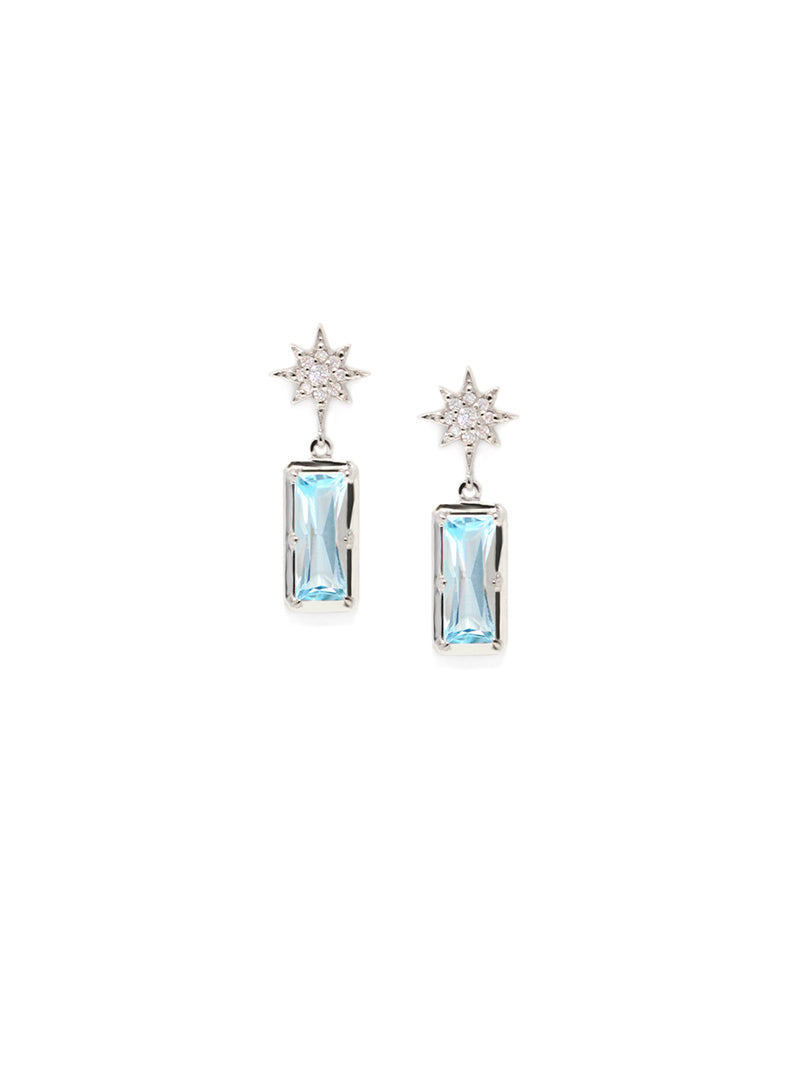 Aztec Starburst Baguette Earrings