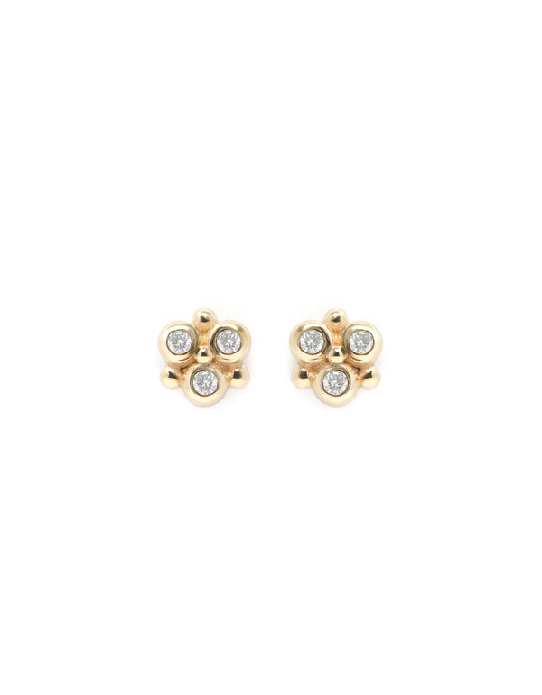 Dew Drop Mini Fleur Earring
