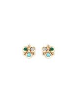 Boucles D'oreilles Mini Fleur Dew Drop