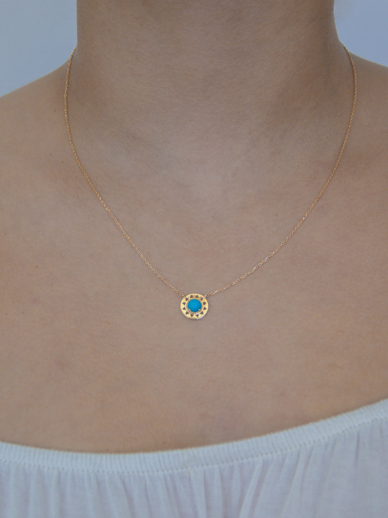 Pendentif Mini Disque Aztec