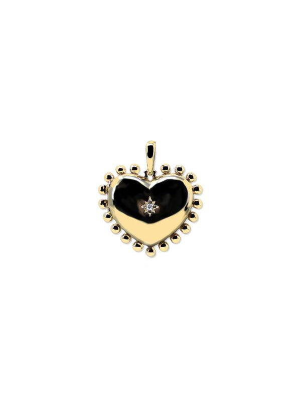 Médaillon Dew Drop Mini Cœur 