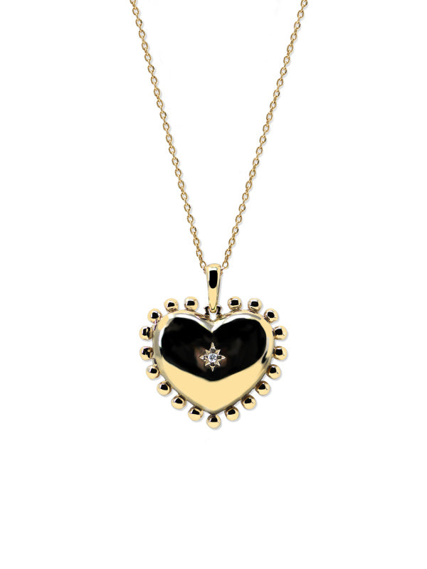 Médaillon Dew Drop Mini Cœur 