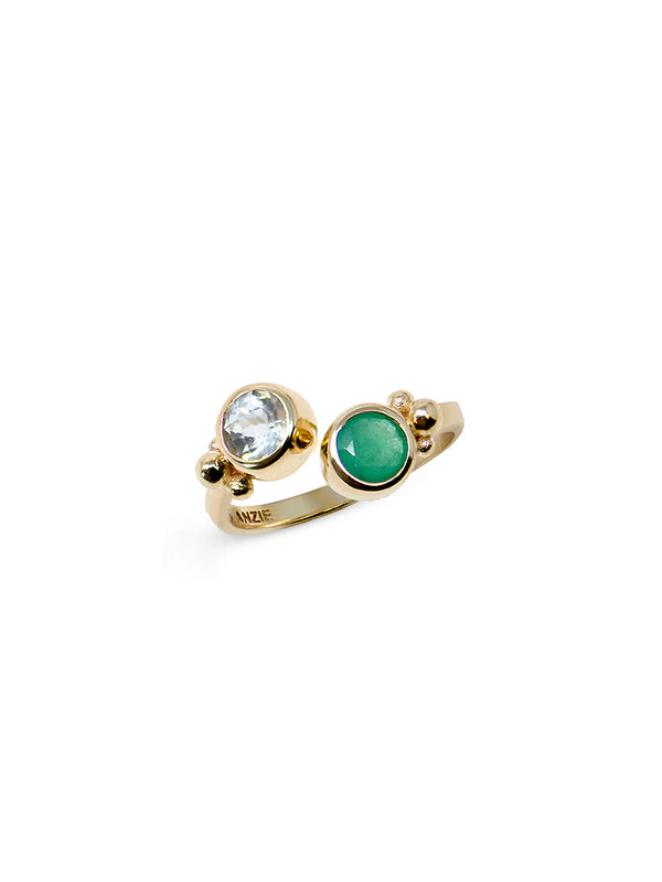 Dew Drop Bubbling Brook Twist Ring