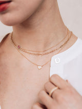 Classique Pave Heart Necklace