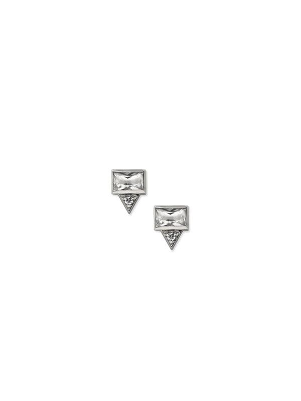 Cléo Triangle Baguette Studs