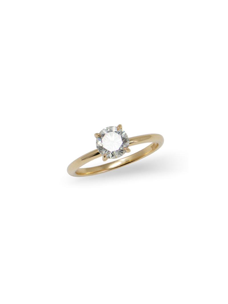 Bague de Fiançailles en Diamant Taille Coussin