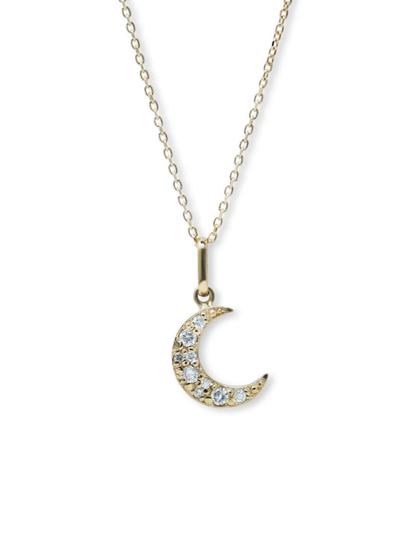 Aztec Crescent Charm Necklace