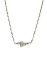 Aztec Pavé Lightning Bolt Necklace