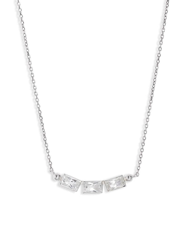 Cléo Baguette Trio Necklace