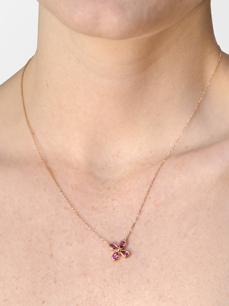 Bezel Bouquet Daisy Pendant