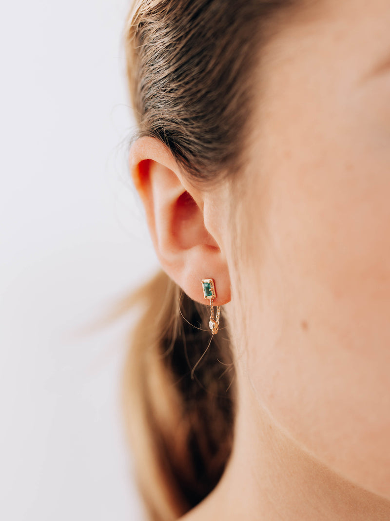 Cléo Carré Chain Earrings