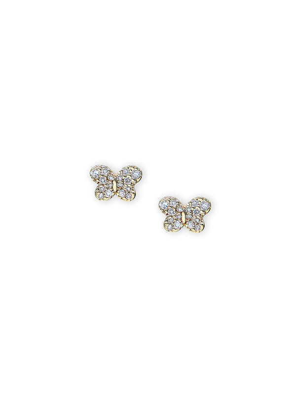 Clou d’Oreille Individuel Papillon Pavé Love Letter