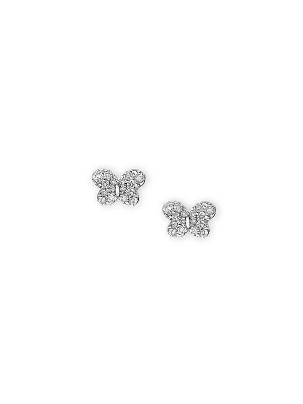 Clou d’Oreille Individuel Papillon Pavé Love Letter