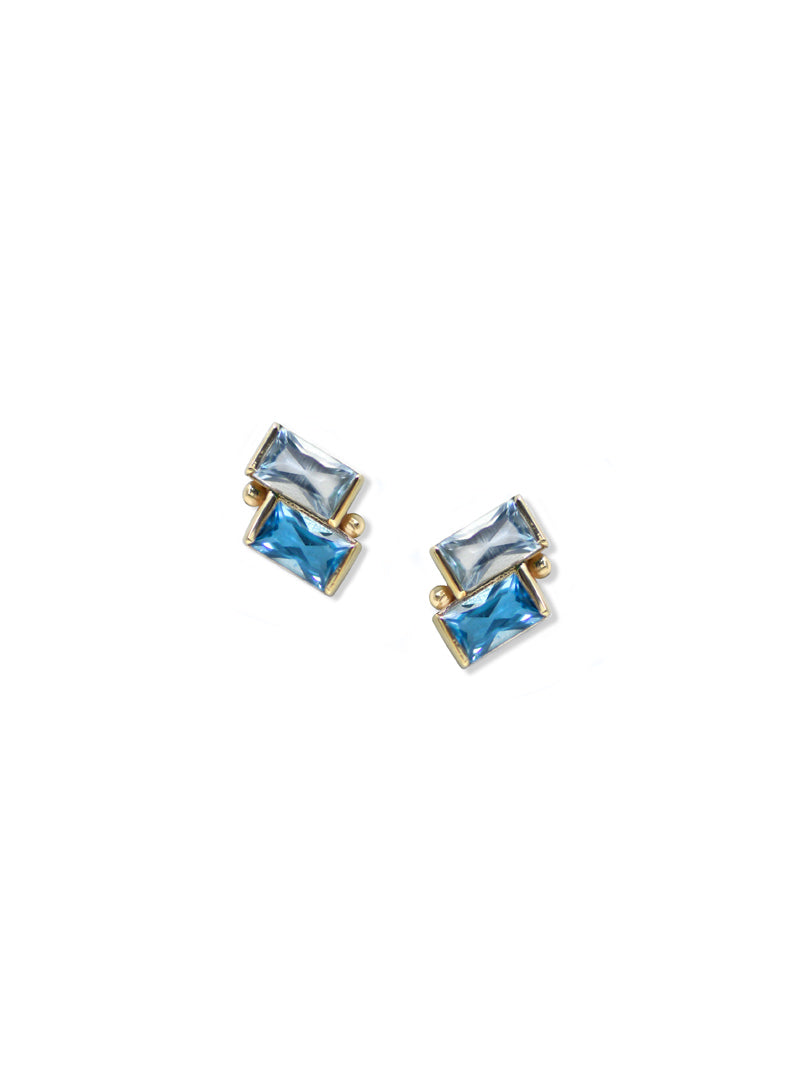 Clous d’Oreilles Deux Carrés Cléo