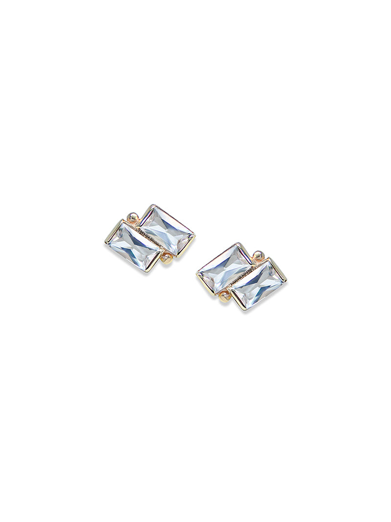 Clous d’Oreilles Deux Carrés Cléo