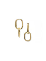 Classique Jojo Paper Clip Double Hoops
