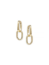 Classique Jojo Paper Clip Double Hoops