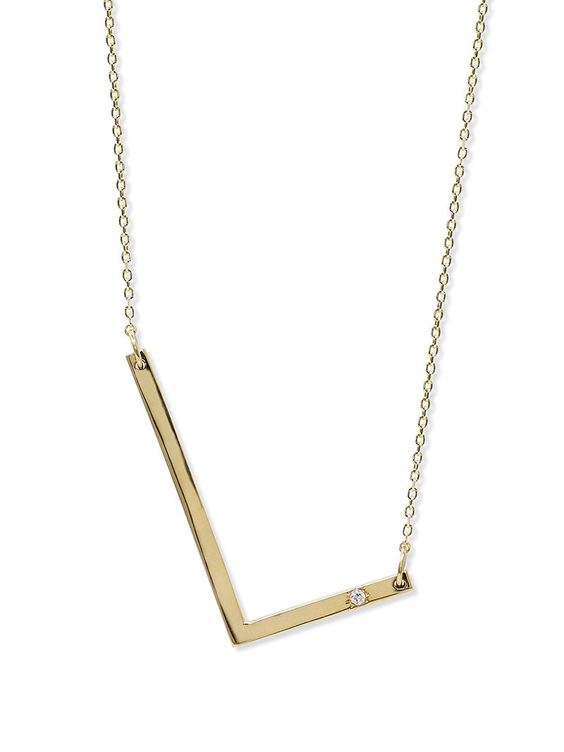 Collier Love Letter à Initiale Surdimensionnée  