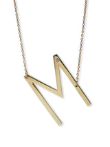 Collier Love Letter à Initiale Surdimensionnée  