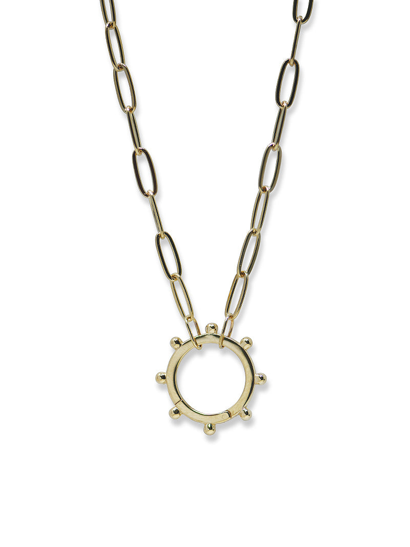 Capteur d’Histoire Marine Dew Drop avec Chaine Ovale