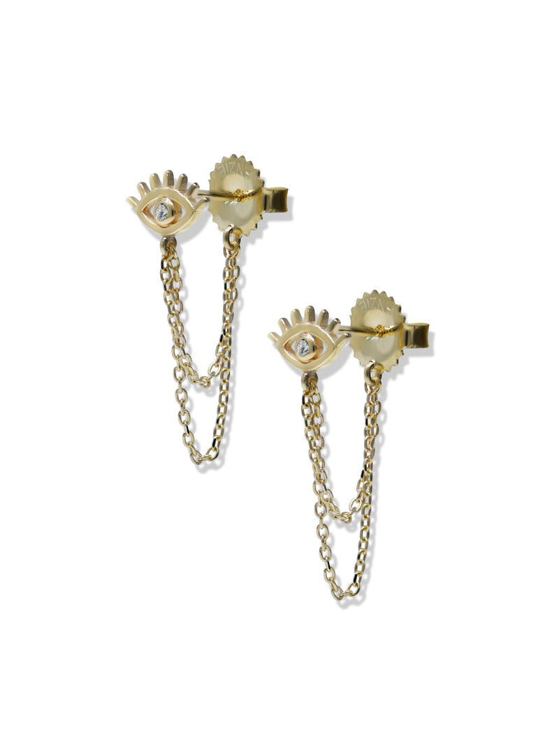 Anzie x Mel Soldera Boucles d’Oreilles Cil de Mauvais Œil