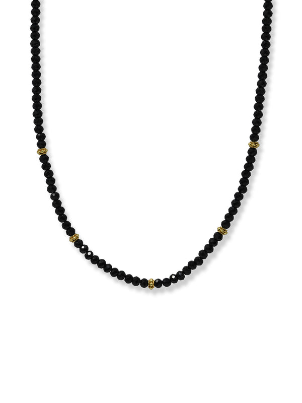 Collier Bohème de Spinelle Noir