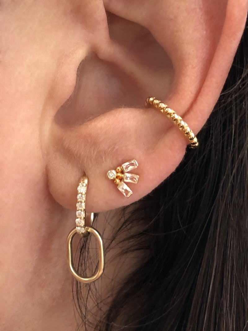 Anzie x Mel Soldera Petit Clou d’Oreille d’Éventail Déco 