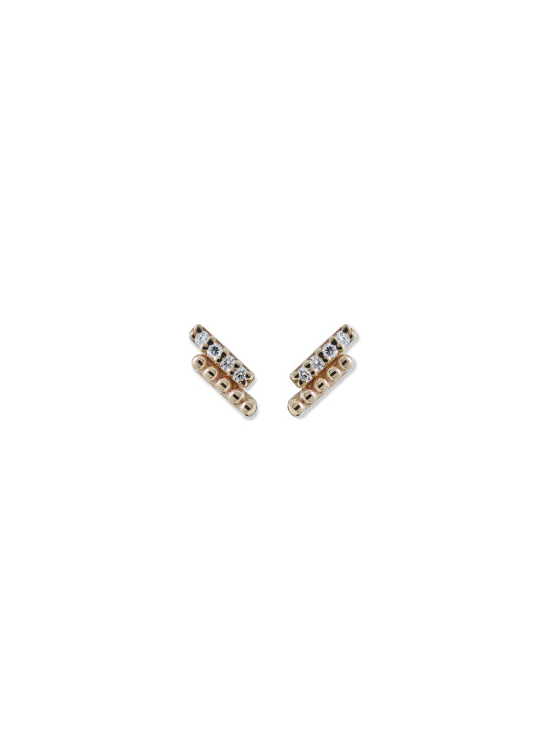 Clous d’Oreilles Dew Drop Pavé 