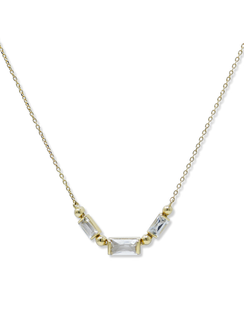 Collier Baguette Carré Cléo