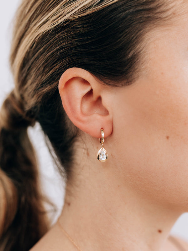 Boucles d'Oreilles Classique Breloque Poire Melia 
