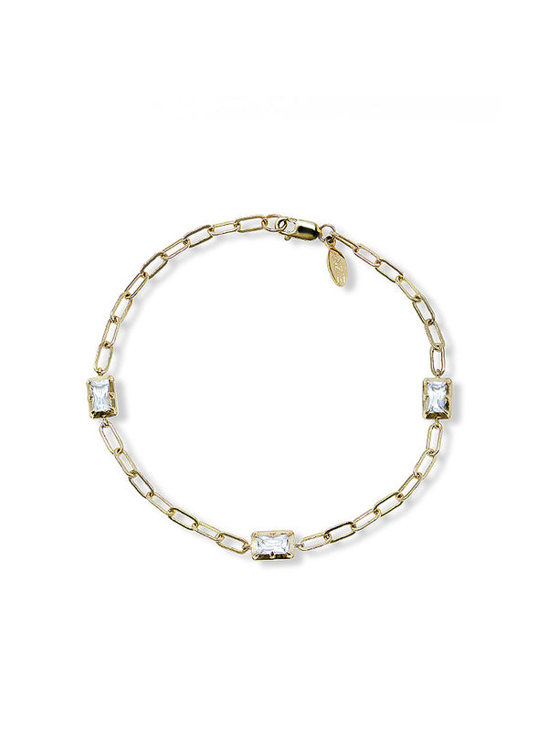 Cléo Carré Paper Clip Bracelet