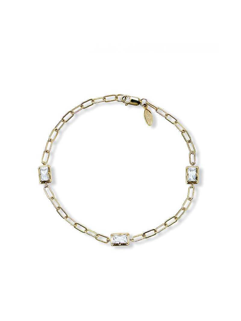 Cléo Carré Paper Clip Bracelet