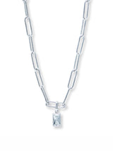 Carré Paper Clip Pendant